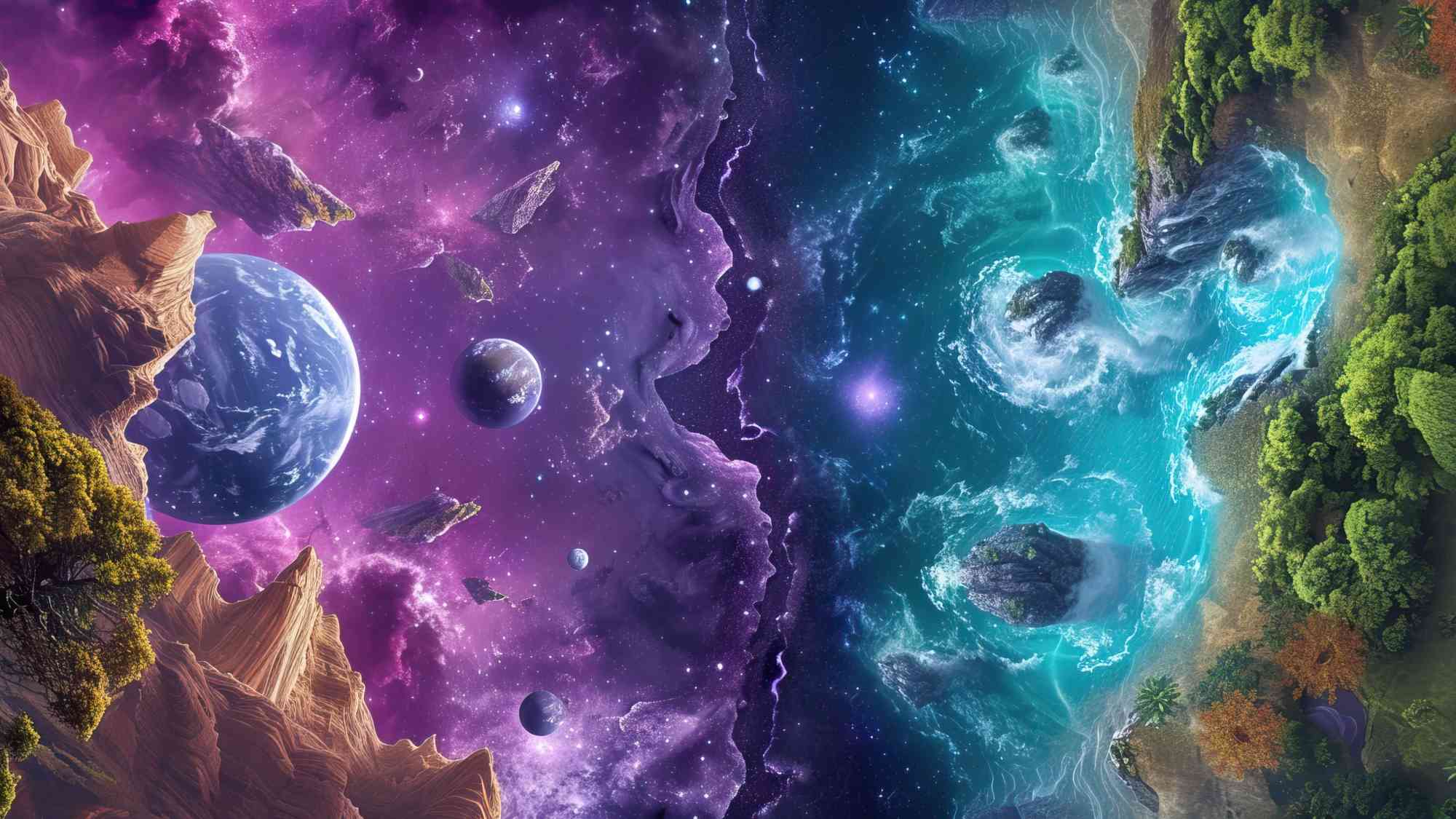 Space Meets Earth Wallpaper 4k | MirrorLog